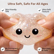 Glitter Dumpling Squishy Toy Realistic Dumpling Fidget Stress Reliever Squishy Toys for Kids Relaxat