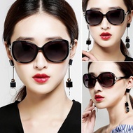✒Kacamata Hitam Polarisasi Baru Wajah Bulat Bingkai Besar Trendy Wanita Menunjukkan Cermin Mata Memandu 