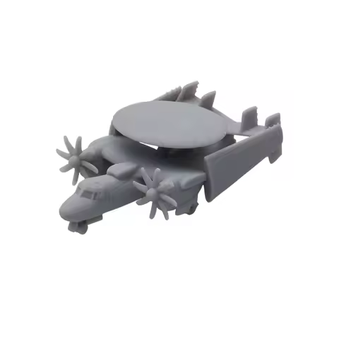 5PCS Model Folding Wing Shipborne Early Warning Aircraft Hawkeye E-2C 1/700 350 Scale Miniature AEW 