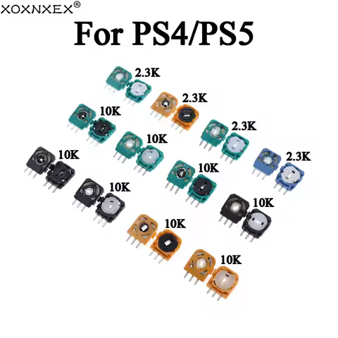 10pcs Analog Joystick 10K/2K3 Ohm Potentiometer Replacement for Dualsense PS5 PS4 Controller Axis Re