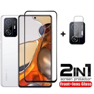 2in1 Tempered Glass For Xiaomi 11T 11T Pro Glass Screen Protector Camera Lens Film for xiaomi 11 t 11t pro Protective Glass