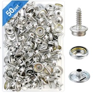 50 Sets 15mm Screw Metal Buckle Canvas Kit Ship Grade Stainless Steel Boat Canvas Buckle Boat Cover 