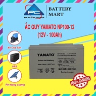 Ắc Quy Xe Máy Điện YAMATO NP100-12 12V-100Ah acquy dùng cho Xe Điện Golf Năng Lượng Mặt Trời Inverte