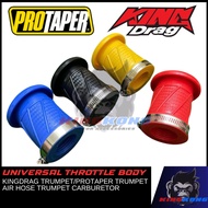 UNIVERSAL THROTTLE BODY JOINT AIR HOSE TRUMPET RUBBER CARBURETOR 32MM-42MM KINGDRAG PROTAPER TRUMPET