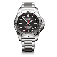 VICTORINOX I.N.O.X. Professional Diver Watch - Stainless Steel Case, Black Dial, Black Rubber Strap,