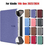 For Kindle 11th 2022 2024 6.0'' Soft TPU Case C2V2L3 RS23CV Fiber Fabric Face Honeycomb Cooling eBoo