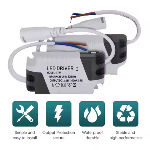 AC-DC LED driver power supply 3-4W 4-7W 8-12W 12-18W 18-24W 24-36W power supply tube lamp panel lamp