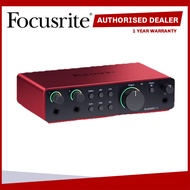 Focusrite Scarlett 2i2 (4th Gen) USB Audio Interface 2i2 Gen4 (2023 Model)