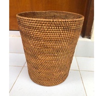 Rattan pul trash can ate tong sampah tong sampah bertutup dustbin 垃圾桶 tong sampah bertutup dapur ton