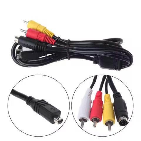 High Quality 1.2m VMC-15FS RCA to 10Pin for Sony Port A/V Adapter Cable camera data transfer cable c