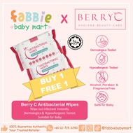[Fabbie Baby Mart]💛 Buy 3  Free 3💛 Buy 6 Free 6 💛BerryC Antibacterial Wipes Tissue Baby Wipes (30 Pc