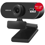 Computer Webcam HD For PC 2K Min i Web Camera with Microphone USB  2.0 Web Cam For Mac Laptop Deskto
