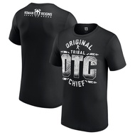 Mens Black Roman Reigns OTC 10-Star T-Shirt | Premium Cotton