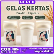 8oz Paper Cups - 50 Pcs | Odorless Fluorescent Colorlessless | Safe for Events