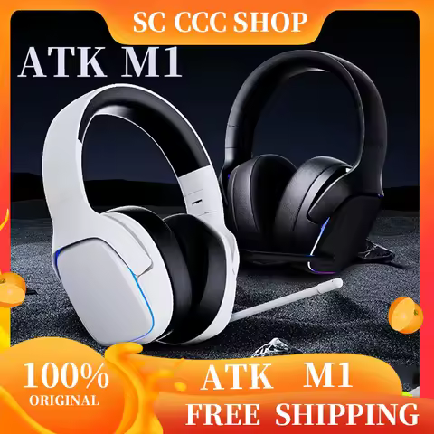 ATK M1 Tir Mode Game Headset Noise Reduction Wireless E-sports Headphone Long Battery Life Virtual 7