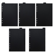 Black A5 A6 A7 Inner Paper Page Dividers Loose-leaf Divider Index Divider Notebook Paper Divider Bin