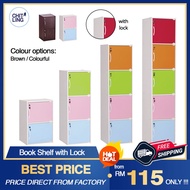Book Shelf with Lock 📚🔑 / Almari Buku / Multipurpose Cabinet/ Almari Serbarguna / Rak Buku [Free Shi