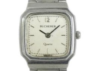 [專業] 女錶 [BUCHERER 5004] 寶齊萊 方形石英女錶[米白色面]時尚錶