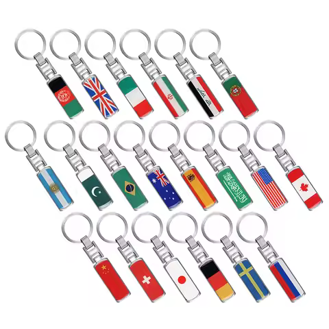 3D Epoxy Keychain Keyring Car Motorcycle Key Chain Rings Decoration Italy Spain Belarus Colombia Rom