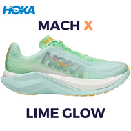 รองเท้าวิ่ง HOKA MACH X Ocean Mist/Lime Glow New Model 2023 Size40-45 รองเท้าผ้าใบ รองเท้าผ้าใบผู้ชา