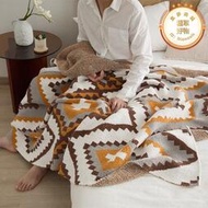 超柔半邊絨針織毯蓋毯小毯子午睡毯 沙發蓋毯休閒毛毯120*150cm