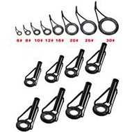 8pcs Fishing Rod Tip Repair Kit, Includes Replacement Rod Tips, Stainless Steel Ceramic Guides, And 