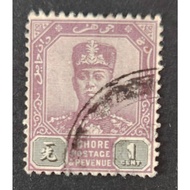 JOHOR, 1 CENTS , USED