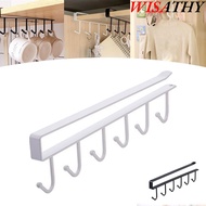 Mug Hooks Under Cabinet, 6 Hook Adjustable Cups Holder,  Multifunction Space Saving Hanging Mug Orga