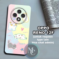 CC22 Flexible rubber softcase/ for OPPO Reno 12F Cat Motif/case OPPO Reno 12F OPPO Reno 12F casing O