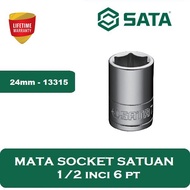 MATA SATA Tools Socket Bit 24mm 6pt 1/ 2inch