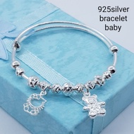 (Bhk1041)Original silver925baby bangle(gelang tangan kanak bayi)