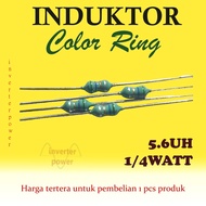 Inductor Color 1/ 4 watt 5.6uH Inductor Color Ring 5.6uH