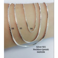 925 Silver Necklace for Women Rantai leher Perempuan Perak Tulen 925纯银女生项链 Original Silver 925 Sterl