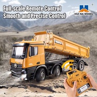 HUINA 1536 Remote Control Engineering Dump Truck 1:14 Full‑Scale Alloy 12‑CH Eight‑Wheel Heavy‑Duty 