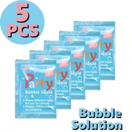 5 Bags * 10ML Concentrated Bubble Solution Refill (Dilute In Water 1:4), For Men/Girl/Children, Suit