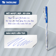 HỘP 20 CÂY BÚT BI THIÊN LONG TL027 CHÍNH HÃNG NGÒI 0.5MM BÚT BI BẤM NGÒI TIỆN LỢI