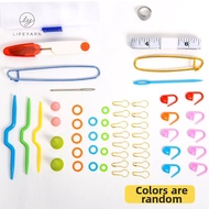 LIFEYARN | Beginner Sewing Kit Scissors Marking Clips Tape Anti-Slip Cap Hand Sewing Needles