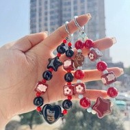 Cartoon Mobile Phone Chain Star Pendant Short Beaded Chain Phone Case Lanyard