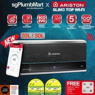 Ariston x sgPlumbMart Slim 3 TOP Wifi Water Tank Heater 20 Litre & 30 Litre Slim 2 LUX D SL20 SL30 V