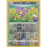 Pokemon tcg  Aipom - 056/078 - Common Reverse Holo Pokemon Go Reverse Holo