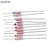 gongjing3 10pcs 95°C/133°C/145°C/157°C/172°C/184°C/192°C/200°C/216°C/240°C Thermal Fuse th