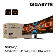 GIGABYTE G34WQC GAMING MONITOR  ( 34 / VA / 144HZ / 1MS / DP+HDMI ) GAMING MONITOR