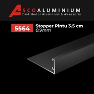 Aluminium Stopper Pintu 3.5cm Profile 5564 Swing Door - Putih