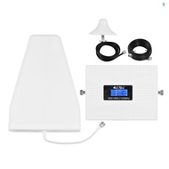 Signal Booster Kit Phone Signal Amplifier Cell Phone Signal Booster Mobile Signal Repeater Tri Band Signal Booster Repeater with Logarithmic Period Antenna Omni-directional Ceiling