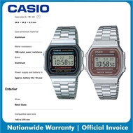 Casio A168WA Unisex Digital Alarm Chrono Stainless Steel A168WA-1WDF, A168WA-5AYDF