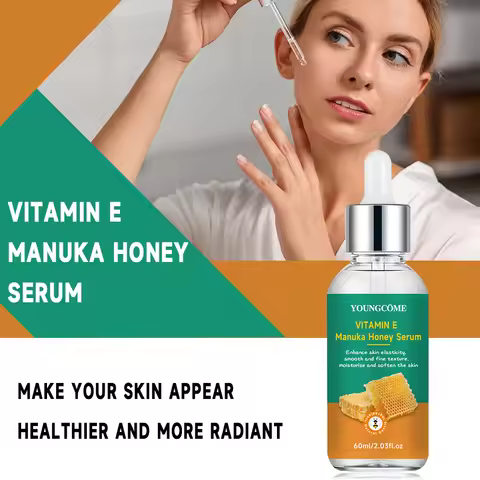 Vitamin E Manuka Honey Essence Moisturizing Face Serum Korean Skincare Products Antiwrinkle Facial S