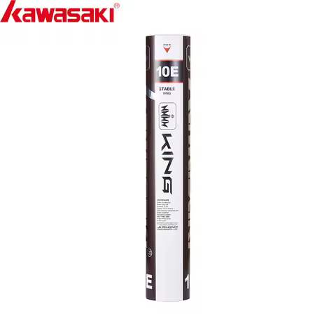 Kawasaki Badminton Shuttlecock King 10E Goose Feather Shuttlecock Training Sports Speed 76 77 Badmin