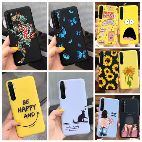 For Xiaomi Mi Note 10 Lite Case Redmi Note 10 Cover Cute Fashion Cartoon Phone Case For Xiaomi Redmi