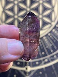 252莫桑比克黑紫超七水膽骸骨水晶