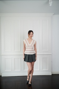 MIST OF RAIN - Cherie Blouse (สีชมพู สีน้ำตาล)